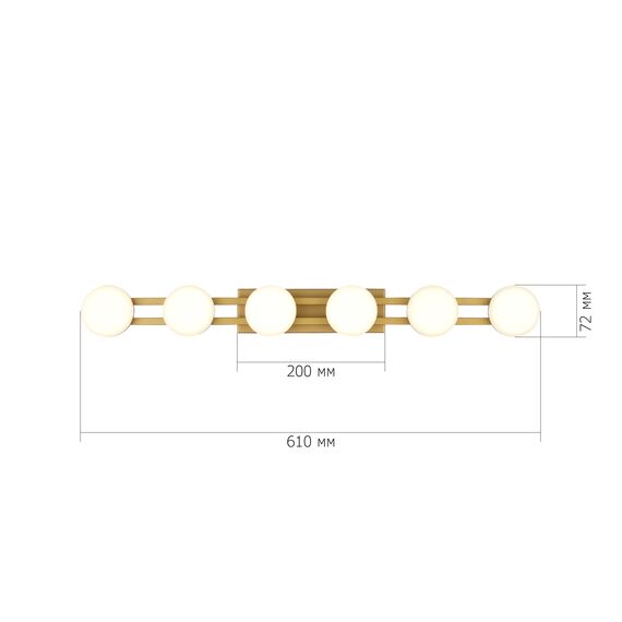 SL6610.201.06 Светильник настенный ST-Luce золотистый/белый LED 1*12W 4000K MONRO, изображение 9
