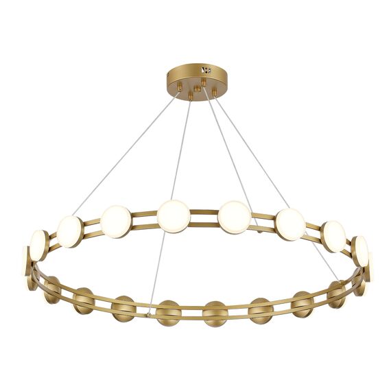 SL6610.203.20 Светильник подвесной ST-Luce золотистый/белый LED 1*40W 4000K MONRO, изображение 3