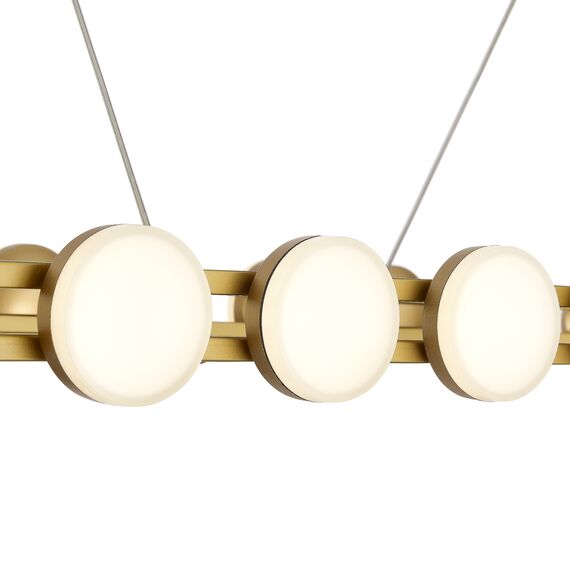 SL6610.203.26 Светильник подвесной ST-Luce золотистый/белый LED 1*50W 4000K MONRO, изображение 5