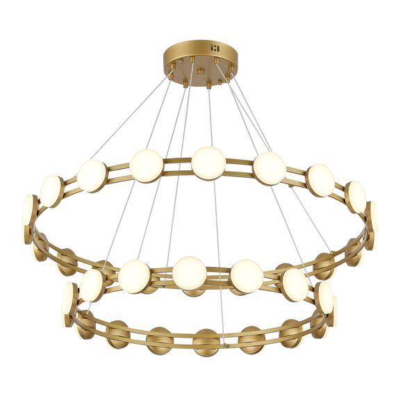 SL6610.203.36 Светильник подвесной ST-Luce золотистый/белый LED 1*70W 4000K MONRO, изображение 3