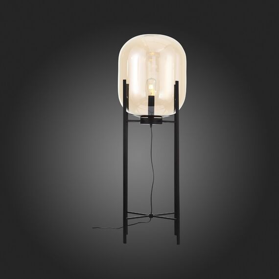 SL1050.525.01 Торшер ST-Luce Черный/Коньячный E27 1*40W (из 2-х коробок) BURASCA, изображение 5