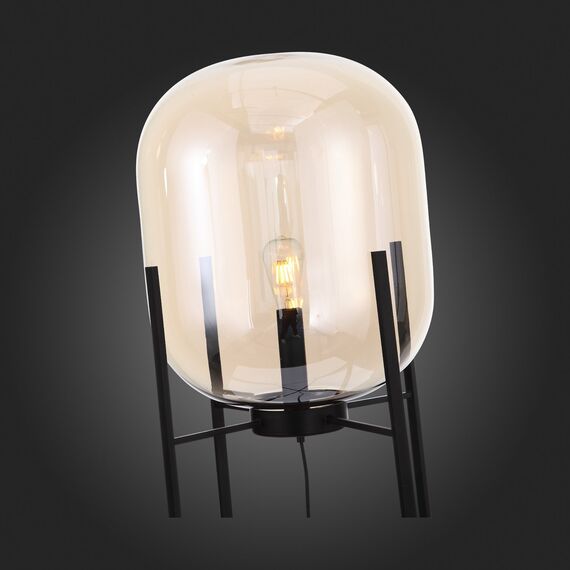 SL1050.525.01 Торшер ST-Luce Черный/Коньячный E27 1*40W (из 2-х коробок) BURASCA, изображение 8