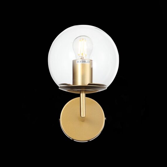 SL1150.201.01 Светильник настенный ST-Luce Матовое золото/Прозрачный E27 1*40W LIORA, изображение 7