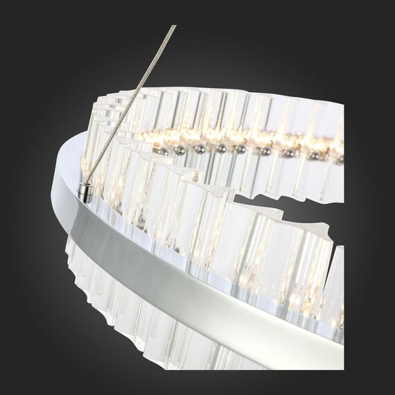 SL383.123.01 Светильник подвесной ST-Luce Хром/Прозрачный LED 1*60W 3000K CHERIO, изображение 5