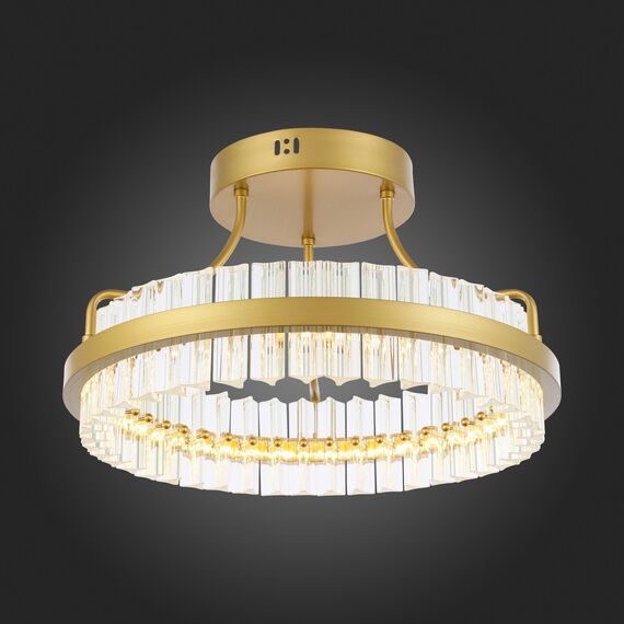 SL383.202.01 Светильник потолочный ST-Luce Матовое золото/Прозрачный LED 1*34W 3000K CHERIO, изображение 2