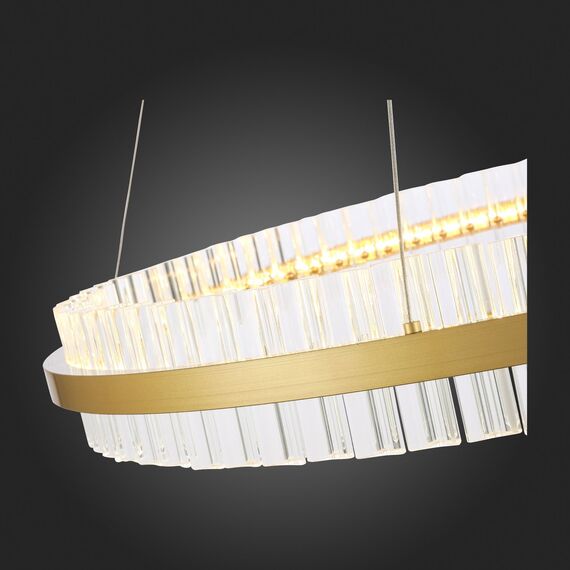 SL383.223.01 Светильник подвесной ST-Luce Матовое золото/Прозрачный LED 1*60W 3000K CHERIO, изображение 5