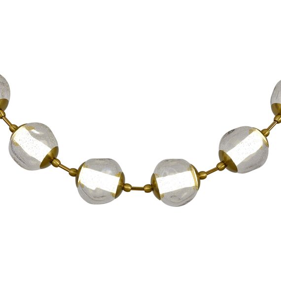 SL6520.303.16 Светильник подвесной ST-Luce латунь/прозрачный с пузырьками воздуха LED 1*80W 4000K HELMI, изображение 4