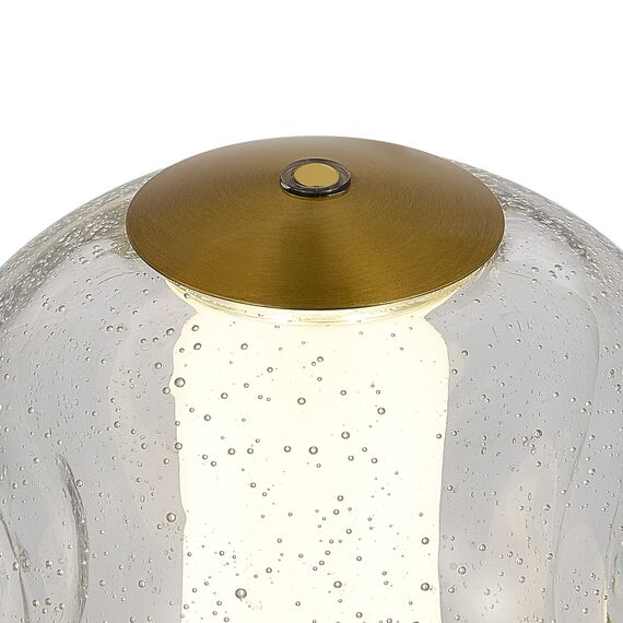 SL6520.304.01 Прикроватная лампа ST-Luce латунь/прозрачный с пузырьками воздуха LED 1*5W 4000K HELMI, изображение 3