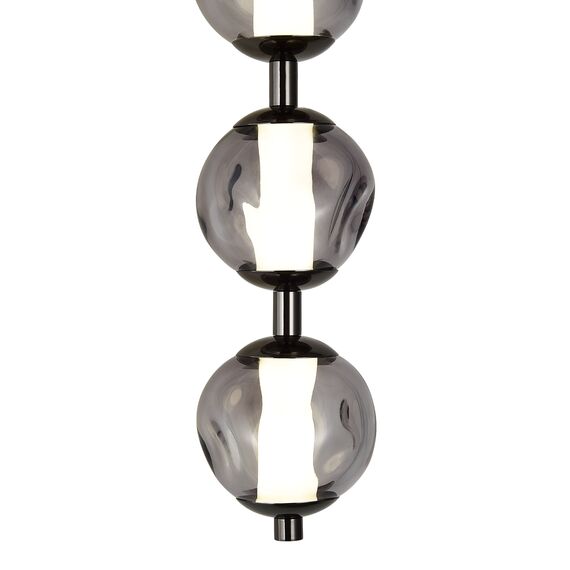 SL6520.401.01 Светильник настенный ST-Luce черный жемчуг/прозрачно-дымчатый LED 1*15W 4000K HELMI, изображение 4