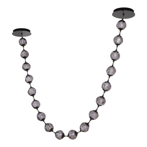 SL6520.403.18 Светильник подвесной ST-Luce черный жемчуг/прозрачно-дымчатый LED 1*90W 4000K HELMI, изображение 2