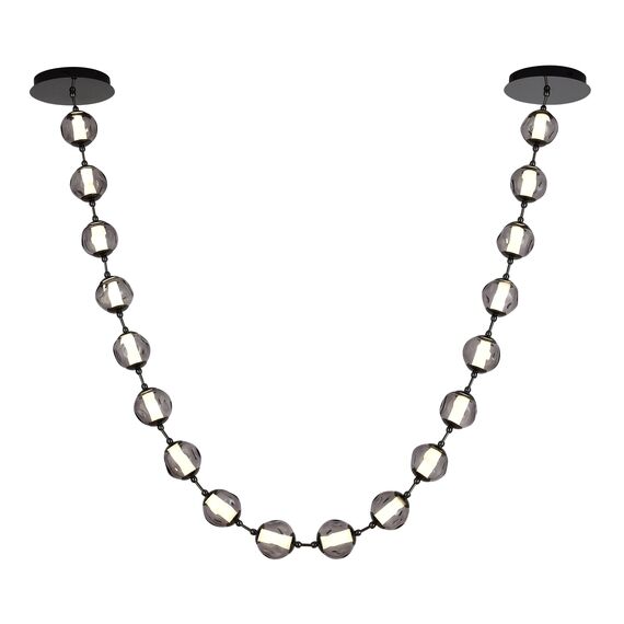 SL6520.403.18 Светильник подвесной ST-Luce черный жемчуг/прозрачно-дымчатый LED 1*90W 4000K HELMI, изображение 3