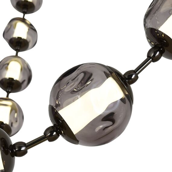 SL6520.403.18 Светильник подвесной ST-Luce черный жемчуг/прозрачно-дымчатый LED 1*90W 4000K HELMI, изображение 5