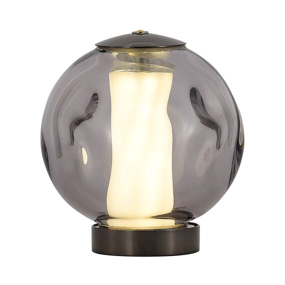 SL6520.404.01 Прикроватная лампа ST-Luce черный жемчуг/прозрачно-дымчатый LED 1*5W 4000K HELMI, изображение 3