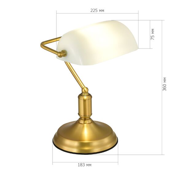 SL6620.304.01 Прикроватная лампа ST-Luce латунь/белый E27 1*40W VICE, изображение 10