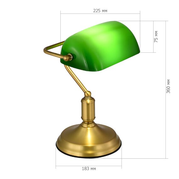 SL6620.314.01 Прикроватная лампа ST-Luce латунь/зелёный E27 1*40W VICE, изображение 10