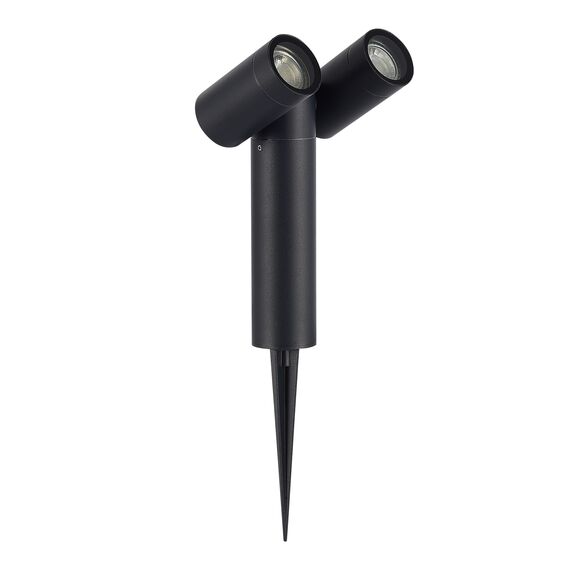 SL9011.405.02 Светильник уличный наземный ST-Luce черный/белый GU10 2*50W ECOLLO, изображение 2