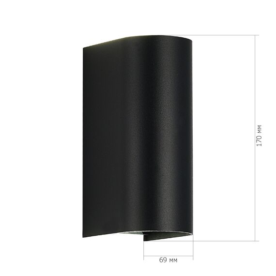 SL9516.401.01 Светильник уличный настенный ST-Luce черный/черный LED 1*10W 3000K/4000K/6500K BUST, изображение 3