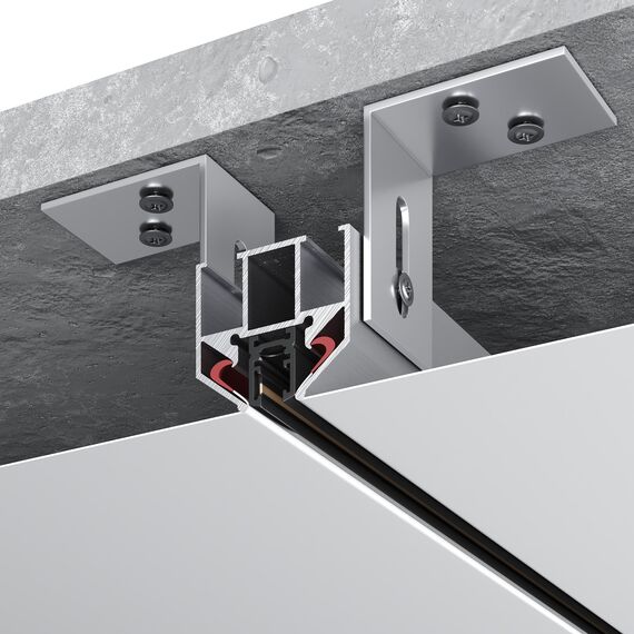 ST066.129.00 Профиль для шинопровода SUPER5 под натяжной потолок ST-Luce Алюминий Длина 2 000мм SUPER5, изображение 4