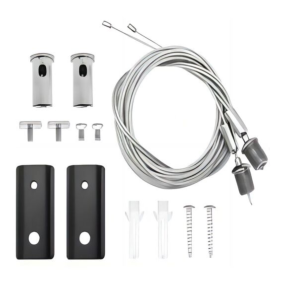 STP11.L150.G Комплект быстрозажимных тросовых подвесов 1500 мм, 2 шт. Коммерческое освещение