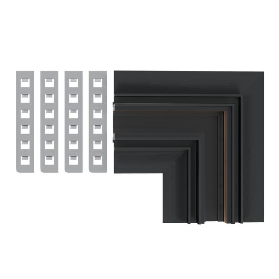 ST1007.429.12 Угол-соединитель для встраиваемого магнитного шинопровода под ГКЛ 12мм ST-Luce Черный SKYLINE 48+, изображение 2