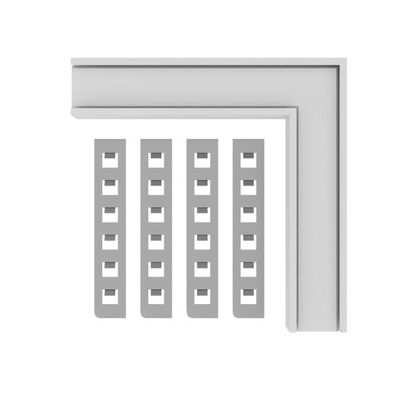 ST1007.549.12 Внутренний угол-соединитель для встраиваемого магнитного шинопровода под ГКЛ 12мм ST-L SKYLINE 48+, изображение 2
