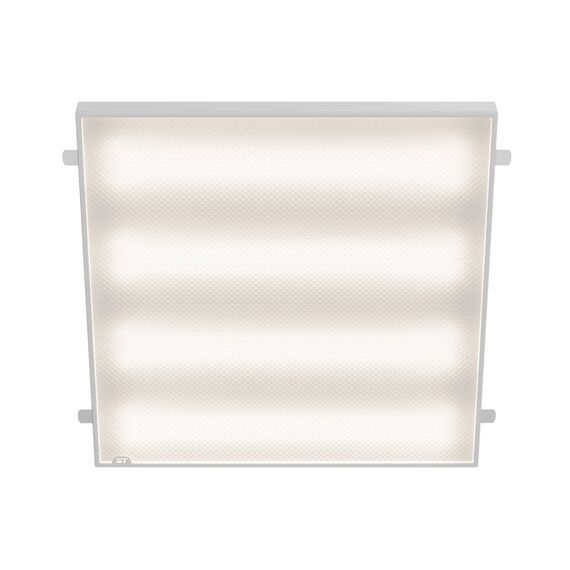 STP-G-1001-P-36-4K-40 Св-к ДВО ST Luce STANDART IP40 590*590*40мм 36Вт 4200лм 4000К призма(Грильято) Коммерческое освещение, изображение 4