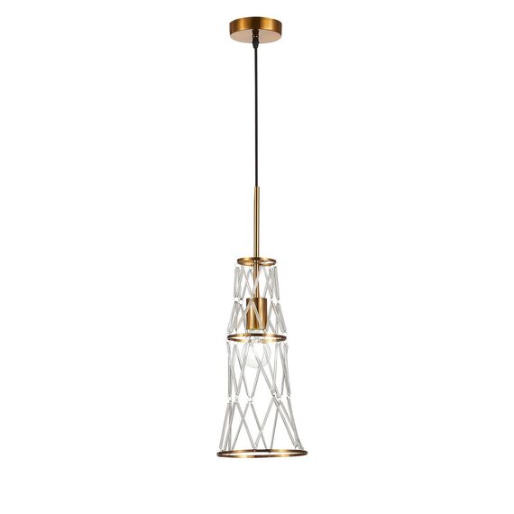 SL1016.203.01 Светильник подвесной ST-Luce Золотистый/Золотистый, Прозрачный E27 1*60W NARRIO, изображение 3