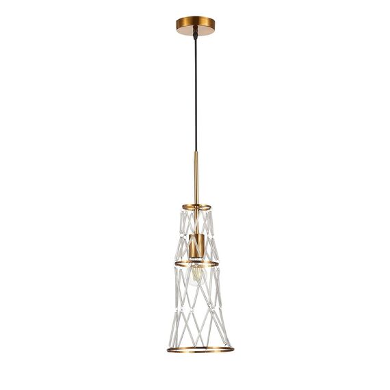 SL1016.203.01 Светильник подвесной ST-Luce Золотистый/Золотистый, Прозрачный E27 1*60W NARRIO, изображение 6