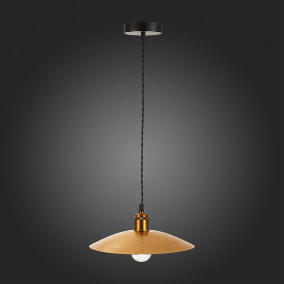 SL1017.203.01 Светильник подвесной ST-Luce Черный/Золотистый E27 1*60W ROMO, изображение 8