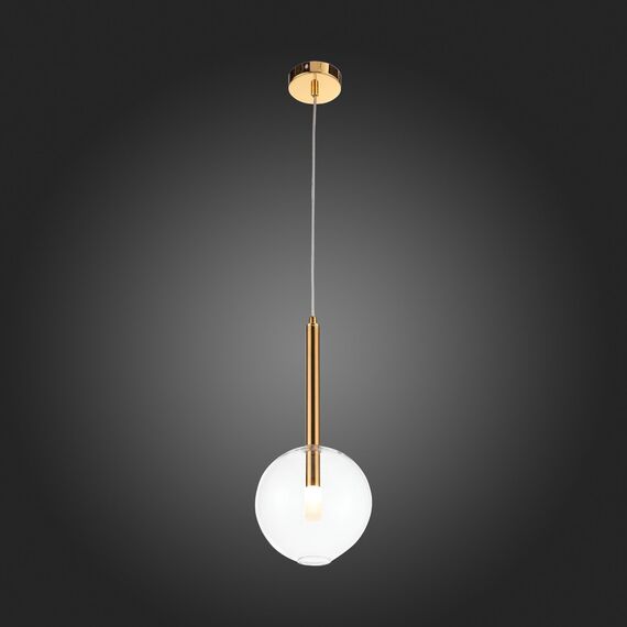 SL1054.203.01 Светильник подвесной ST-Luce Золотистый/Прозрачный G9 1*5W SOFIO, изображение 2