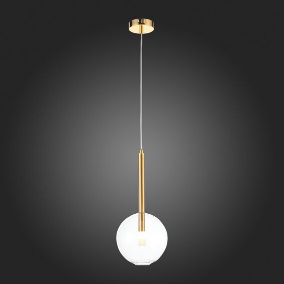 SL1054.203.01 Светильник подвесной ST-Luce Золотистый/Прозрачный G9 1*5W SOFIO, изображение 5