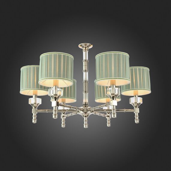 SL1121.103.06 Люстра подвесная ST-Luce Никель/Оливковый E14 6*40W OLEO, изображение 2
