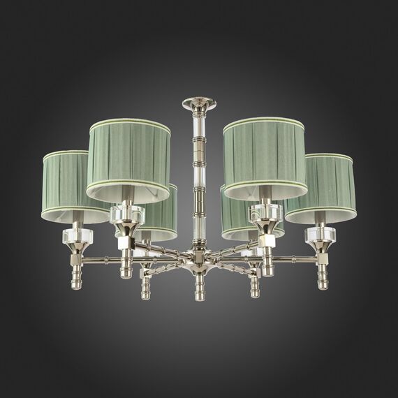 SL1121.103.06 Люстра подвесная ST-Luce Никель/Оливковый E14 6*40W OLEO, изображение 4