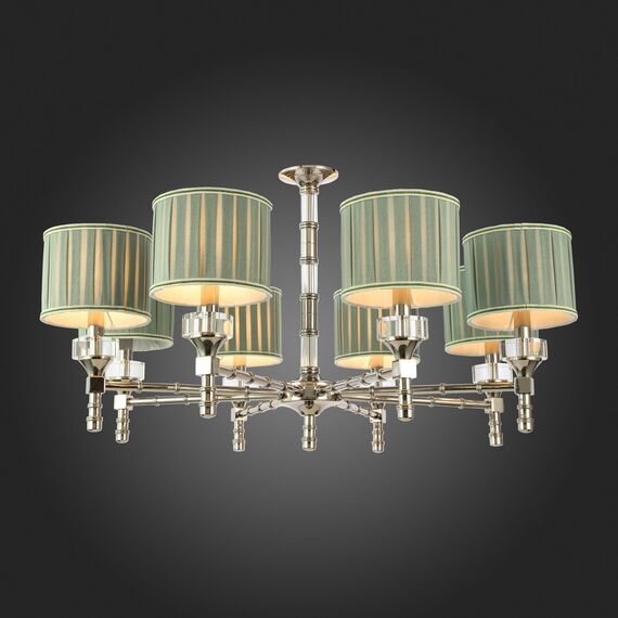 SL1121.103.08 Люстра подвесная ST-Luce Никель/Оливковый E14 8*40W OLEO, изображение 2