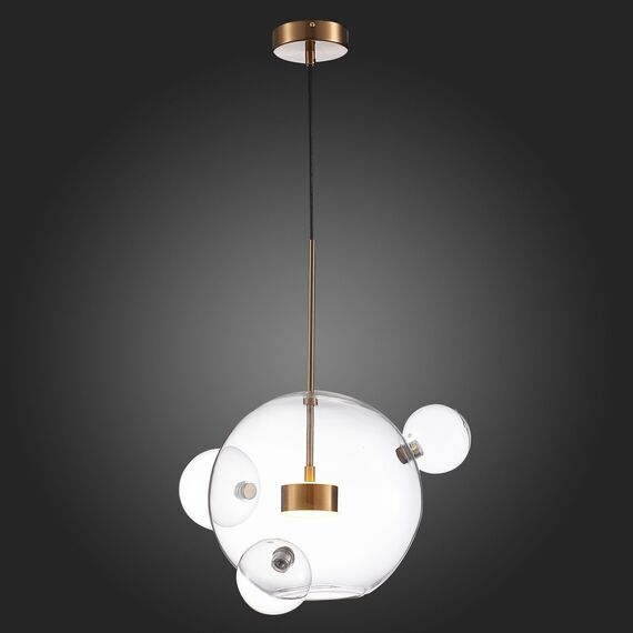 SL1133.203.01 Светильник подвесной ST-Luce Латунь/Прозрачный LED 1*14W 3000K BOPONE, изображение 2