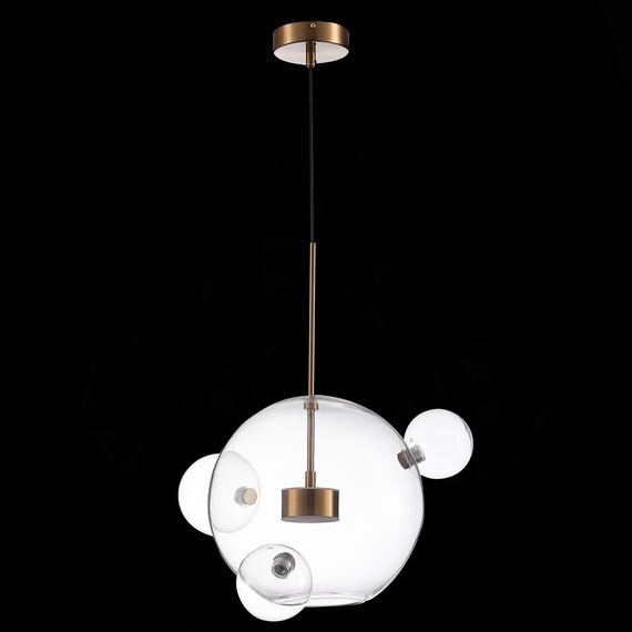 SL1133.203.01 Светильник подвесной ST-Luce Латунь/Прозрачный LED 1*14W 3000K BOPONE, изображение 3