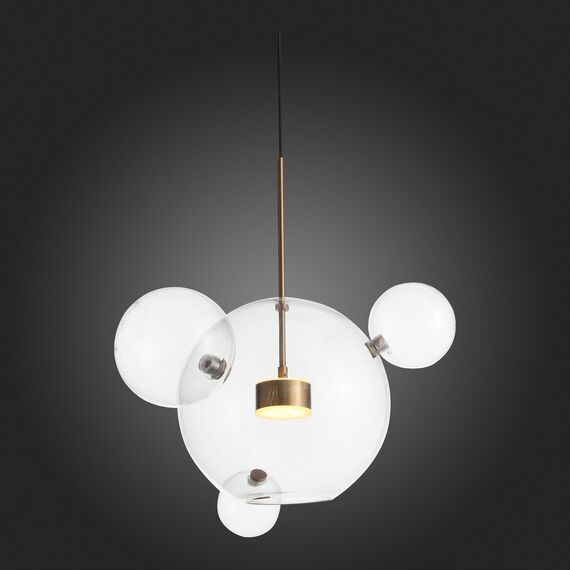 SL1133.203.01 Светильник подвесной ST-Luce Латунь/Прозрачный LED 1*14W 3000K BOPONE, изображение 6