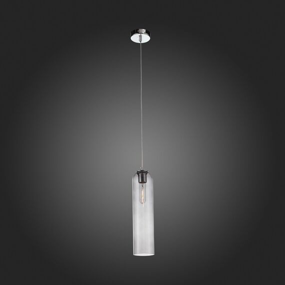 SL1145.143.01 Светильник подвесной ST-Luce Хром/Дымчатый E27 1*60W CALLANA, изображение 2