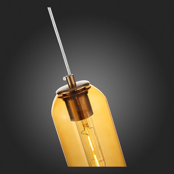 SL1145.393.01 Светильник подвесной ST-Luce Латунь/Янтарный E27 1*60W CALLANA, изображение 8