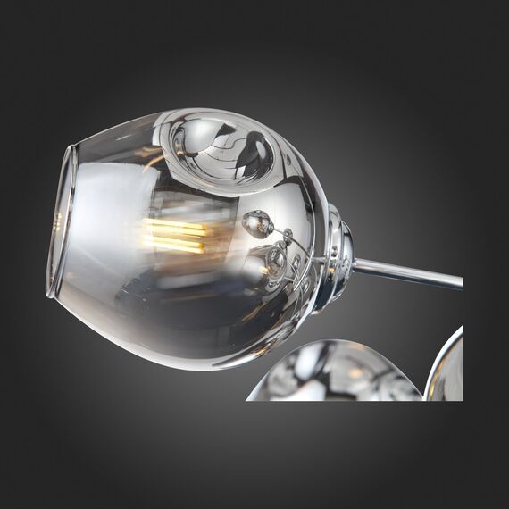 SL1500.103.12 Светильник подвесной ST-Luce Хром/Дымчатый E14 12*40W FOVIA, изображение 8