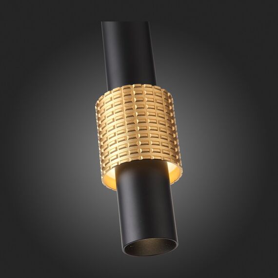 SL1591.403.01 Светильник подвесной ST-Luce Черный, Анодированный золотой/Черный LED 1*6W 3000K Подвесные светильники, изображение 5