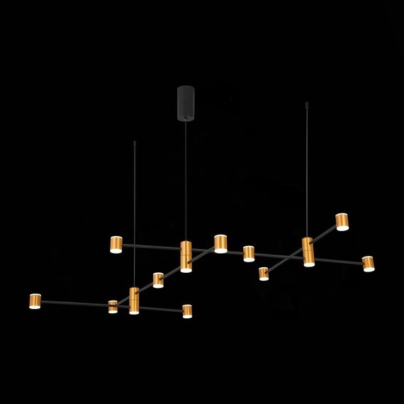 SL1596.423.22 Светильник подвесной ST-Luce Золотистый, Черный/Белый LED 22*3W 3000K ANICHITA