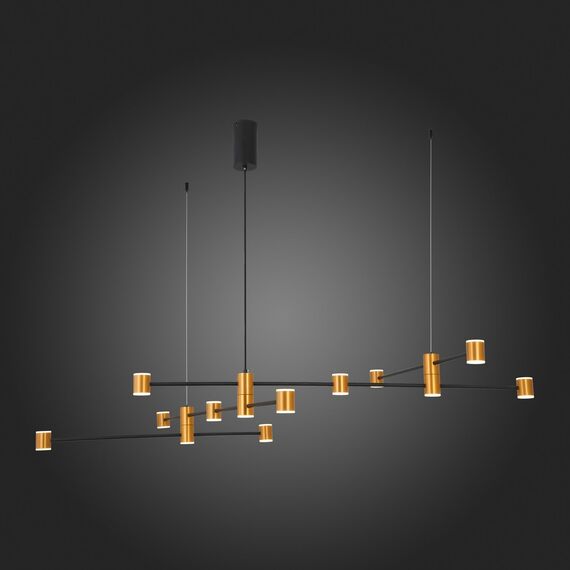 SL1596.423.22 Светильник подвесной ST-Luce Золотистый, Черный/Белый LED 22*3W 3000K ANICHITA, изображение 5