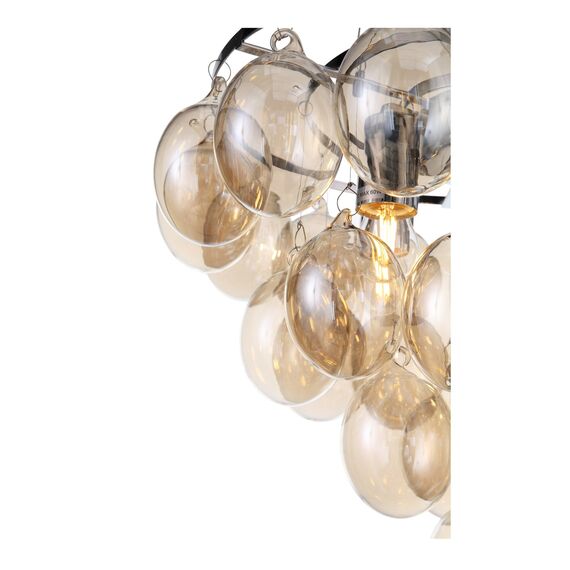 SL432.203.05 Светильник подвесной ST-Luce Хром/Коньячный E27 5*60W SOSPIRO, изображение 9