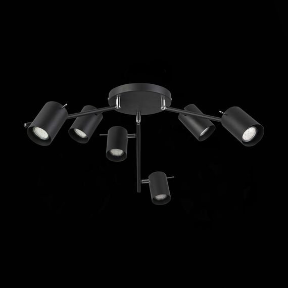 SL597.402.06 Светильник потолочный ST-Luce Черный/Черный GU10 6*7W Потолочные светильники, изображение 4