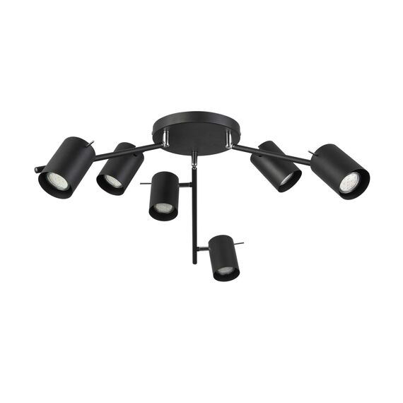 SL597.402.06 Светильник потолочный ST-Luce Черный/Черный GU10 6*7W Потолочные светильники, изображение 6