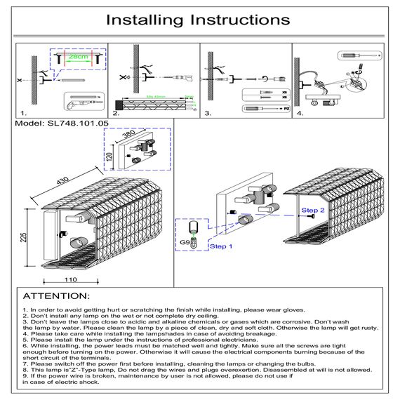 SL748.101.05 Светильник настенный ST-Luce Хром/Хром, Прозрачный G9 5*5W DISCO, изображение 10
