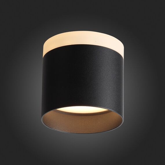 ST102.402.09 Светильник потолочный Черный LED 1*9W 3000K 702Lm Ra>80 120° IP20 D79xH75 170-240V Накладные светильники, изображение 2