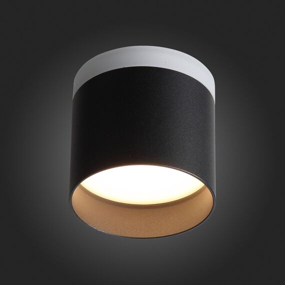 ST102.402.09 Светильник потолочный Черный LED 1*9W 3000K 702Lm Ra>80 120° IP20 D79xH75 170-240V Накладные светильники, изображение 5