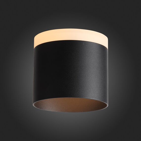 ST102.402.12 Светильник потолочный Черный LED 1*12W 3000K 936Lm Ra>80 120° IP20 D100xH90 170-240V Накладные светильники, изображение 2